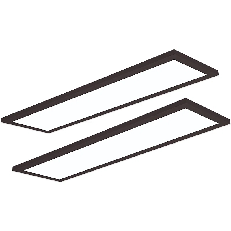 Ral9005 Black Backlit LED Panel Light Surfaced